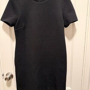 Michael Kors Black Textured Mini Dress